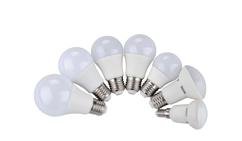 LED Bulb plastic coated aluminum